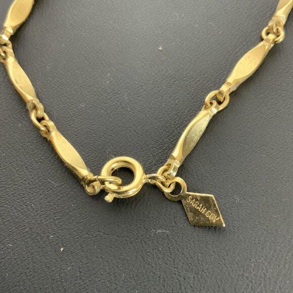 Vintage Sarah Coventry Aurora Borealis Multi-Drop Crystal Necklace Goldtone - Picture 5 of 5